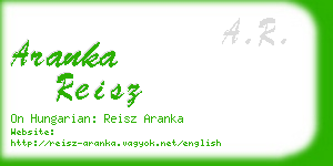 aranka reisz business card